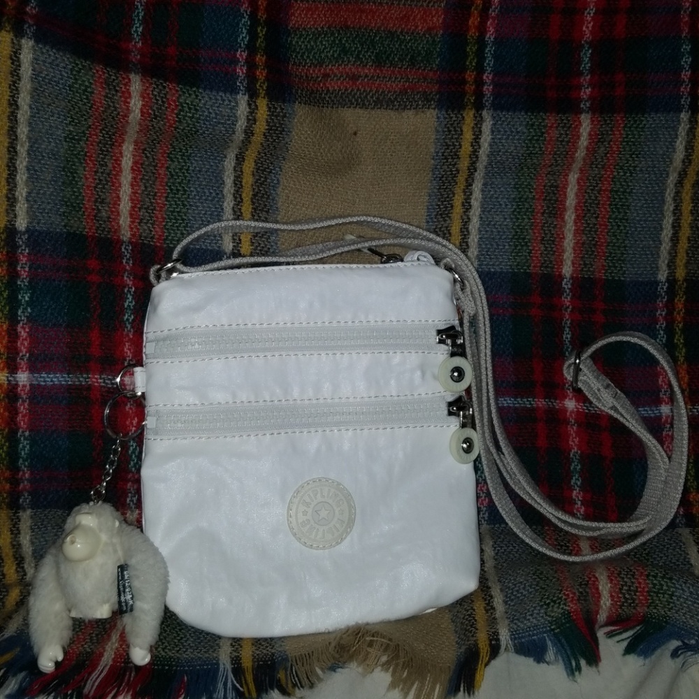 White Kipling Crossbody